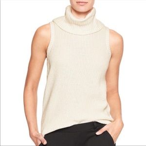 Banana Republic Turtleneck Sweater Sleeveless Top